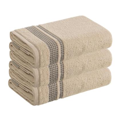 Imagem de Toalha de Rosto Karsten Fio Penteado 3 Peças