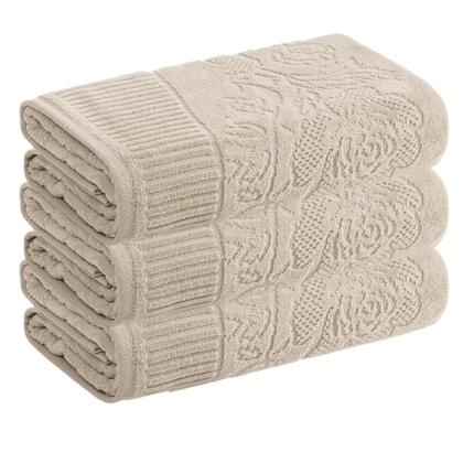 Imagem de Toalha de Rosto Karsten Fio Penteado 3 Peças