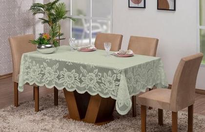 Imagem de Toalha Mesa de Cozinha 6 Cadeiras Renda 2,30 x 1,50