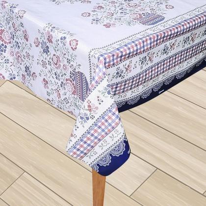 Imagem de Toalha Mesa Plástica Térmica Bordada 6 e 8 lugares 2,00