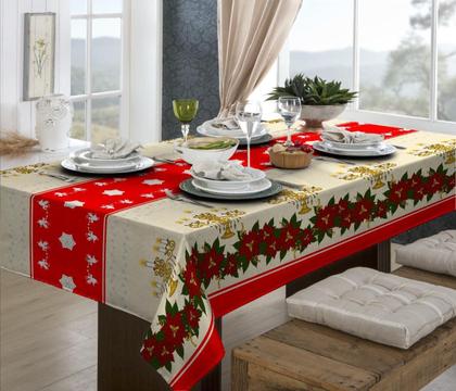 Imagem de Toalha Mesa Quadrada 1,40M X1,40M Estampa Natalina 3