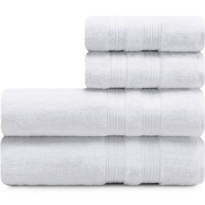 Imagem de Toalhas Banhão e Rosto 100% Algodão Kit com 4 peças Karsten Unika - Emcompre Karsten