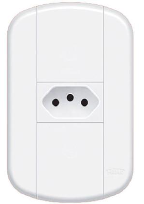 Imagem de Tomada 20 Amperes Tripolar Branco 3p Blanc Fame 3916