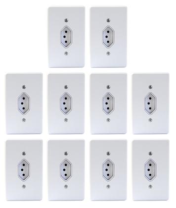 Imagem de Tomada 3 Pólos 20a Linha Gelo Radial c/ 10