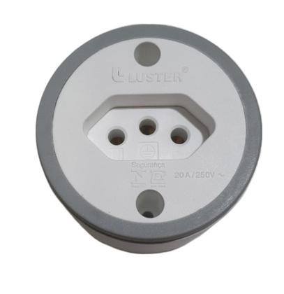 Imagem de Tomada Externa Sobrepor 2p+t 20a Bco - Luster