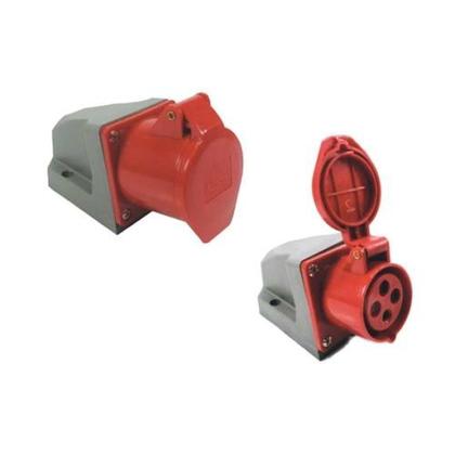 Imagem de Tomada Industrial Sobrepor 32a 3p+t 380v/440v Soprano Ip44 Nylon 6.6 Latão -20c 120c Nbr Iec 60309