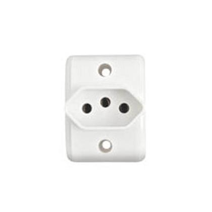 Imagem de Tomada Sobrepor Linha Externa Retangular Pezzi 3 Pinos 20a