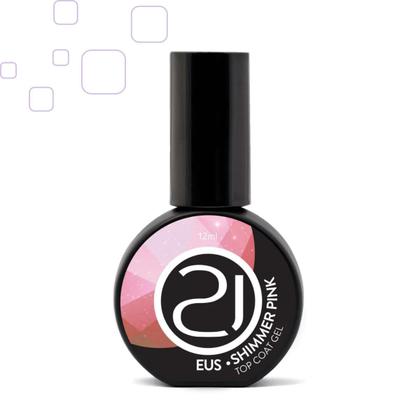 Imagem de Top Coat EUS Shimmer Pink Nails 21 - 12ml