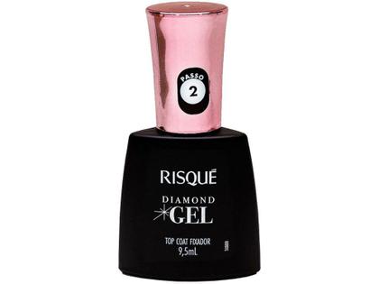 Imagem de Top Coat Risqué Diamond Gel Fixador - Cremoso Hipoalergênico 9,5ml