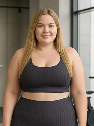 Imagem de Top de Academia Grande Plus Size New Zig 3D Liso 46 48 50- c7 NICOLE PLUS