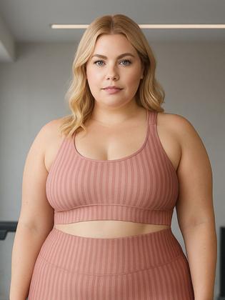 Imagem de Top de Academia Grande Plus Size New Zig 3D Liso 46 48 50- c7 NICOLE PLUS