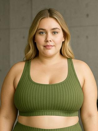 Imagem de Top de Academia Grande Plus Size New Zig 3D Liso 46 48 50- c7 NICOLE PLUS