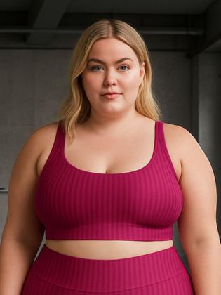 Imagem de Top de Academia Grande Plus Size New Zig 3D Liso 46 48 50- c7 NICOLE PLUS