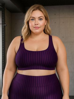Imagem de Top de Academia Grande Plus Size New Zig 3D Liso 46 48 50- c7 NICOLE PLUS