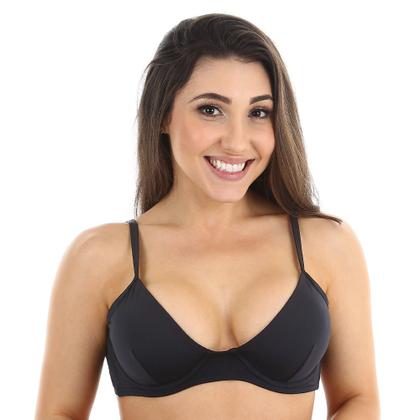 Imagem de Top de biquini meia taça sem bojo com aro sustentação e alça de regulagem busto avulso todo forrado