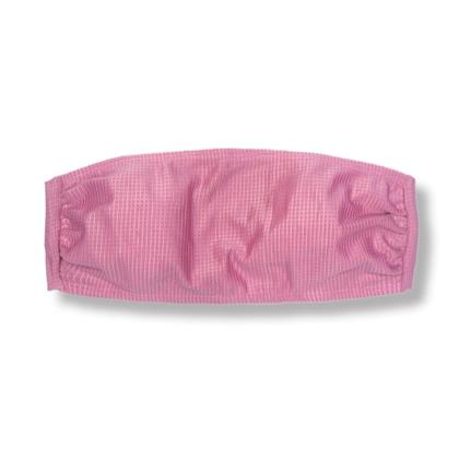 Imagem de Top Faixa Safira  sem alça de Amarrar nas Costas  Biquini Rosa Antigo  Forrado  Sem Bojo  Tecido Texturizado Semibrilho