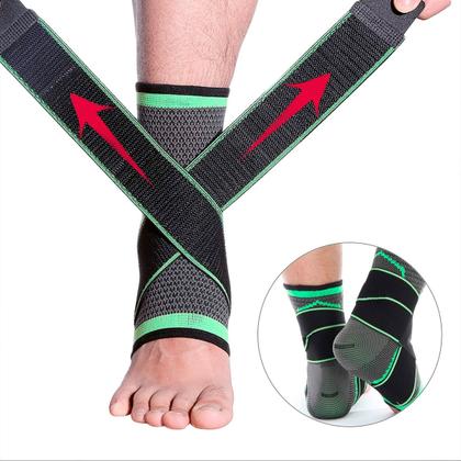 Imagem de Tornozeleira Compressão Ajustável Ideal Academia e Exercício Funcional