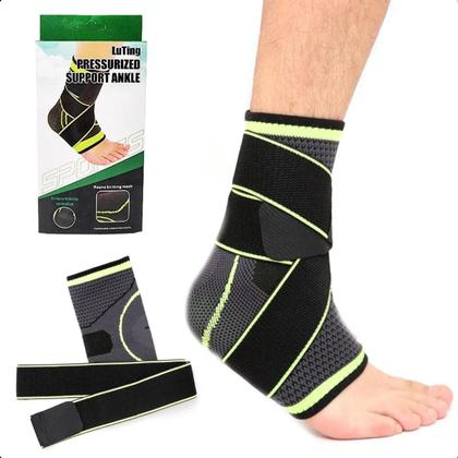 Imagem de Tornozeleira Compressão Ortopédica Ajustável Para exercício funcional
