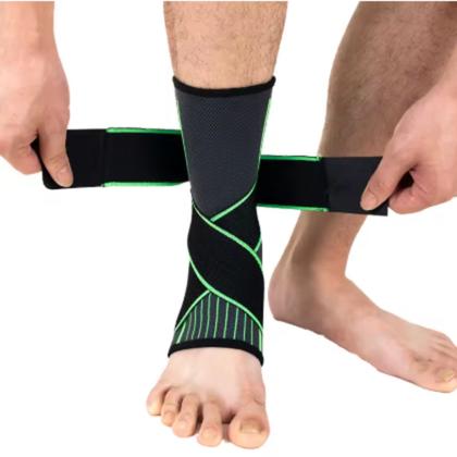 Imagem de Tornozeleira de Compressão Elástica Ajustável Esportes