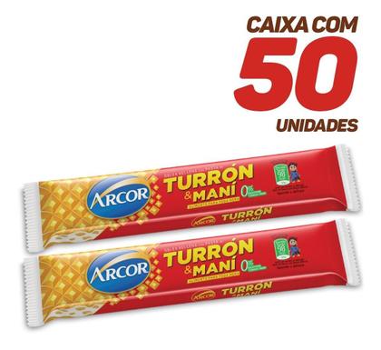 Imagem de Torrone Turron Y Mani Arcor 25g - Caixa Com 50 Unidades