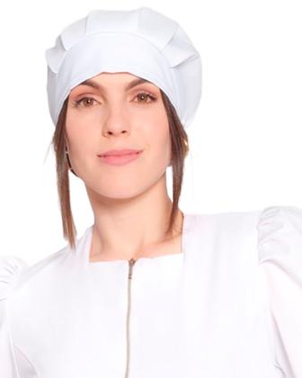 Imagem de Touca Tradicional Feminina Hera Elástico Branco