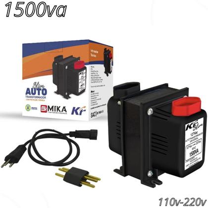 Imagem de Transformador 1500va 110 Para 220 E 220 Para 110 Bivolt Kf Slim