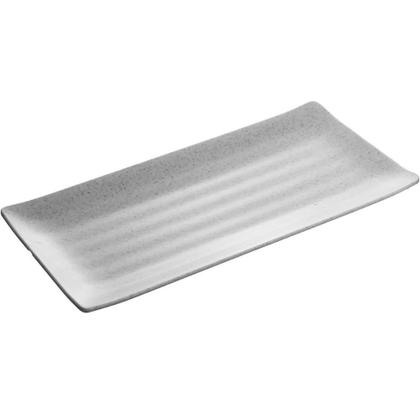 Imagem de Travessa Retangular de Melamina Servir Sushi 29x14cm Bandeja Lyor Tóquio Granilite