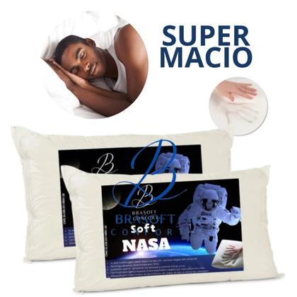 Imagem de Travesseiro Nasa Viscoelástico Soft Alto Confortável - Brasoft