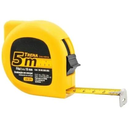 Imagem de Trena 5m Retrátil Alta Precisão Aço Inox