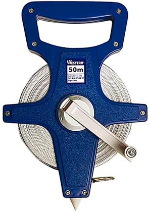 Imagem de Trena Fita Fibra De Vidro Western 50m Com Manivela - Western