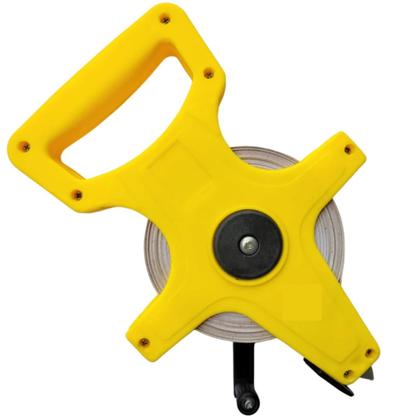 Imagem de Trena Fita Métrica 50 Metros em Fibra de Vidro com Manivela Ponta Conica