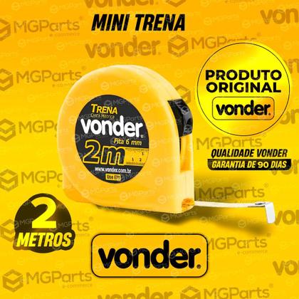 Imagem de Trena Métrica Autotrava 10 Metros Vonder Plus Profissional Aço Fita Com Alça 25mm Suporte para Cinto