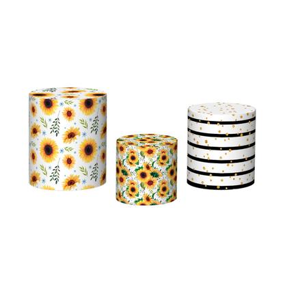 Imagem de Trio De Capa Cilindro - Girassois Geométrico 023