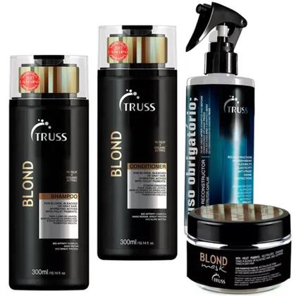 Imagem de Truss Blond - Shampoo 300ml + Condicionador 300ml + Máscara 150g + Uso Obrigatório 260ml