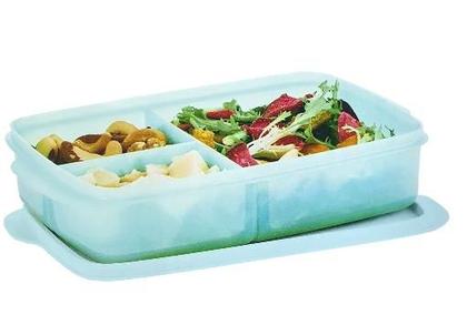 Imagem de Tupperware Basic Line Com Divisórias Aquamarine 1L