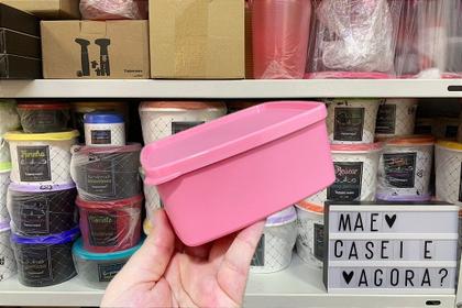 Imagem de Tupperware Jeitosinho 400 ml Rosa Quartzo - Recipiente para Freezer