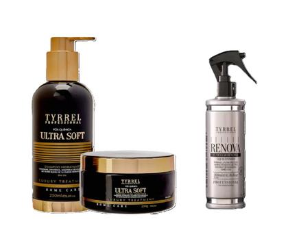 Imagem de Tyrrel Kit Ultra Soft 2x250ml + Restaurador Capilar Renova