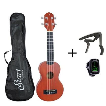 Imagem de Ukulele Soprano Giannini Uks 21 Afinador + Capotraste + Bag