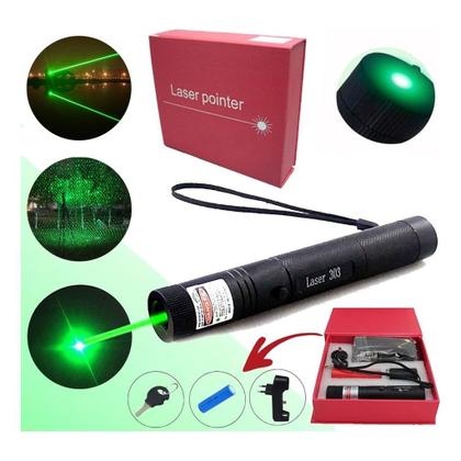 Imagem de Ultra Caneta Laser Pointer Verde Ultra Forte Alcance 50km 200.000mw
