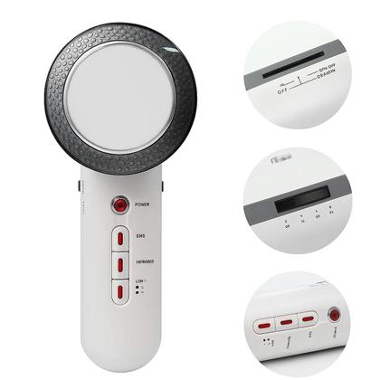 Imagem de Ultrassom Profissional 3 em 1 com Infravermelho e TENS para Estética Facial e Corporal