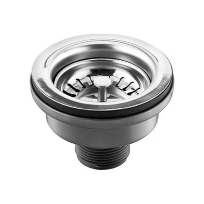 Imagem de Valvula Cozinha Americana 1621 Inox C/ Cestinha Abs 6 Cm - 3 1/2 " Rainha Metais