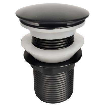 Imagem de Valvula Preta Click 1 1/4 Inox Banheiro Ralo Pia Preto Black Louça Cuba