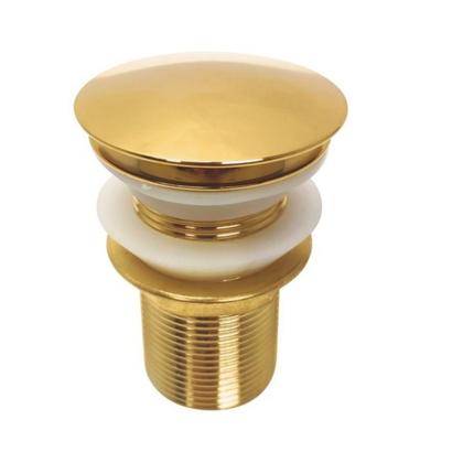 Imagem de Válvula ralo 1 1/4 gold inox click up luxo inteligente cuba