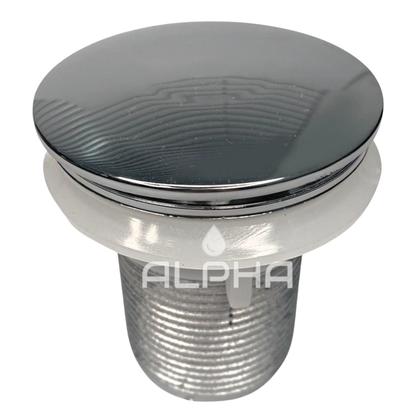 Imagem de Válvula Ralo Click Cromada Pia Lavatório Tanque Cuba ABS