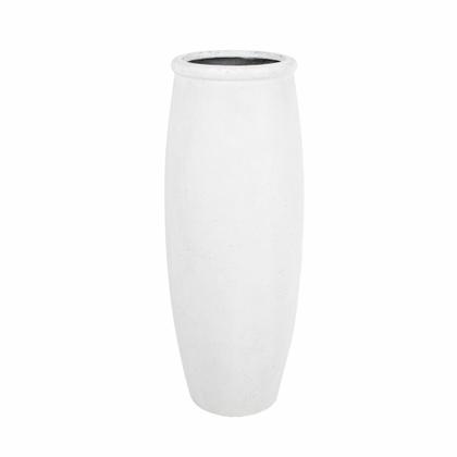 Imagem de Vaso Cimento 1mt Branco Clássico Finos Relevos