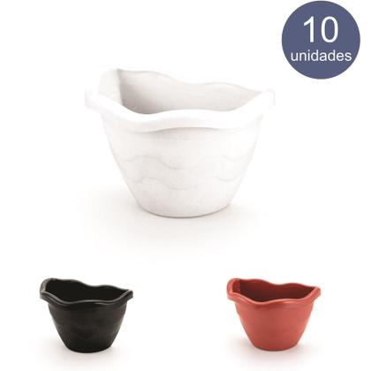 Imagem de Vaso De Parede P Kit Com 10 - Jardim Vertical Orquidea Suculenta Ervas Horta
