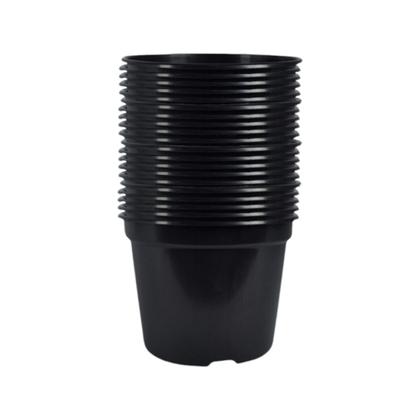 Imagem de Vasos Plasticos Rigido Resistente para plantas e flores Pote 15 Pretos de 1Litro - 20 unidades