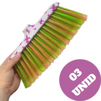Imagem de Vassoura Multiuso Nylon FLORIDA Resistente Qualidade  03 UNID
