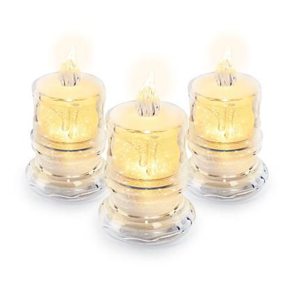 Imagem de Velas Led Eletrônica Decorativas Festa Surpresa Kit 3 Uni.