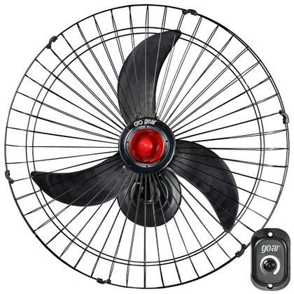 Imagem de Ventilador de parede 70 cm oscilante bivolt preto - V70P - Goar